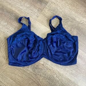 Lilyette Minimizer Bra Women Unlined Blue Size 42DDD